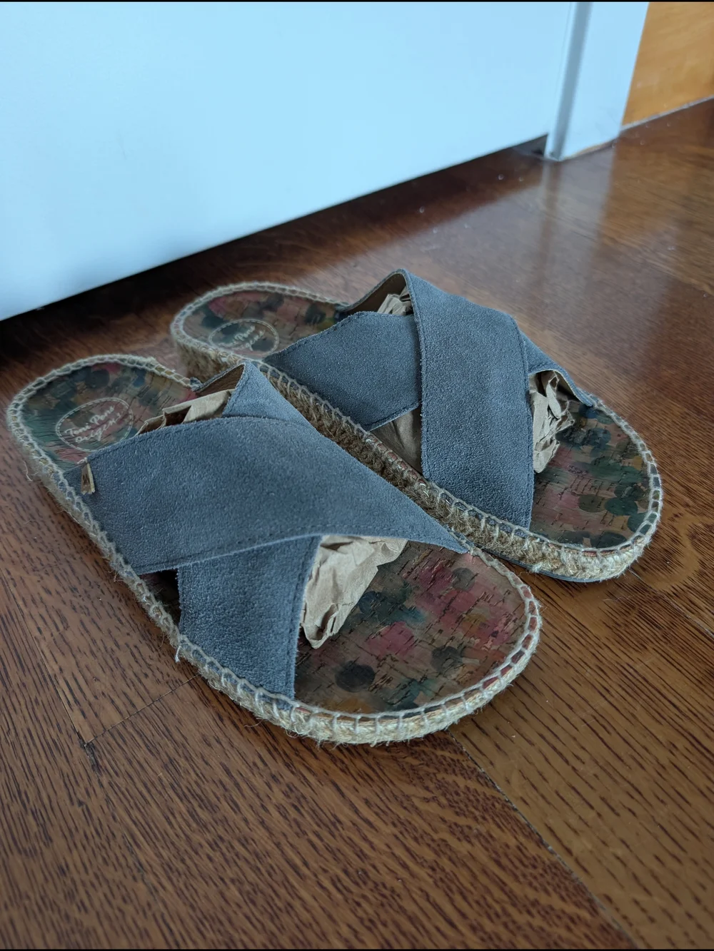 Toni Pons Women's Blue Suede Espadrille Slide Sandals EU 39 US 8.5
